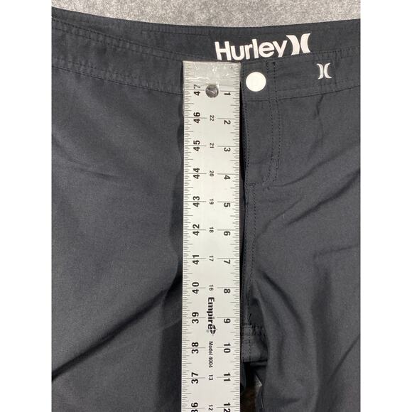 Hurley Swim Shorts Mens Black Pink Large? Side Logo 8.5" Inseam - Picture 4 of 15